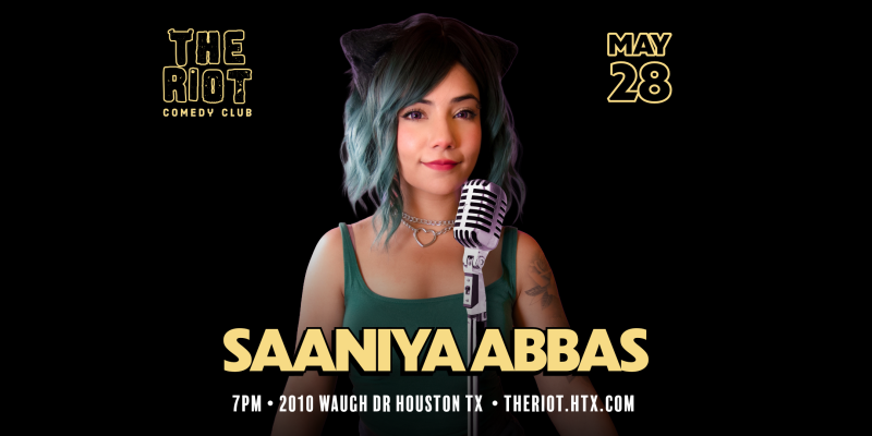 Saaniya Abbas Headlines The Riot Comedy Club