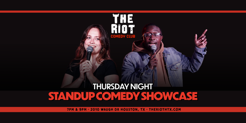 The Riot Presents Thursday Night Standup Comedy Showcase!