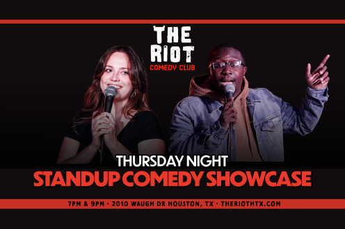 The Riot Presents Thursday Night Standup Comedy Showcase!