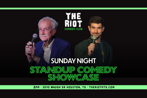 The Riot Comedy Club Presents Sunday Night Standup Comedy Showcase